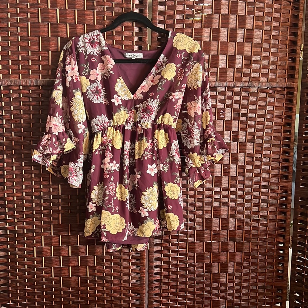 Clear flame dress shirt